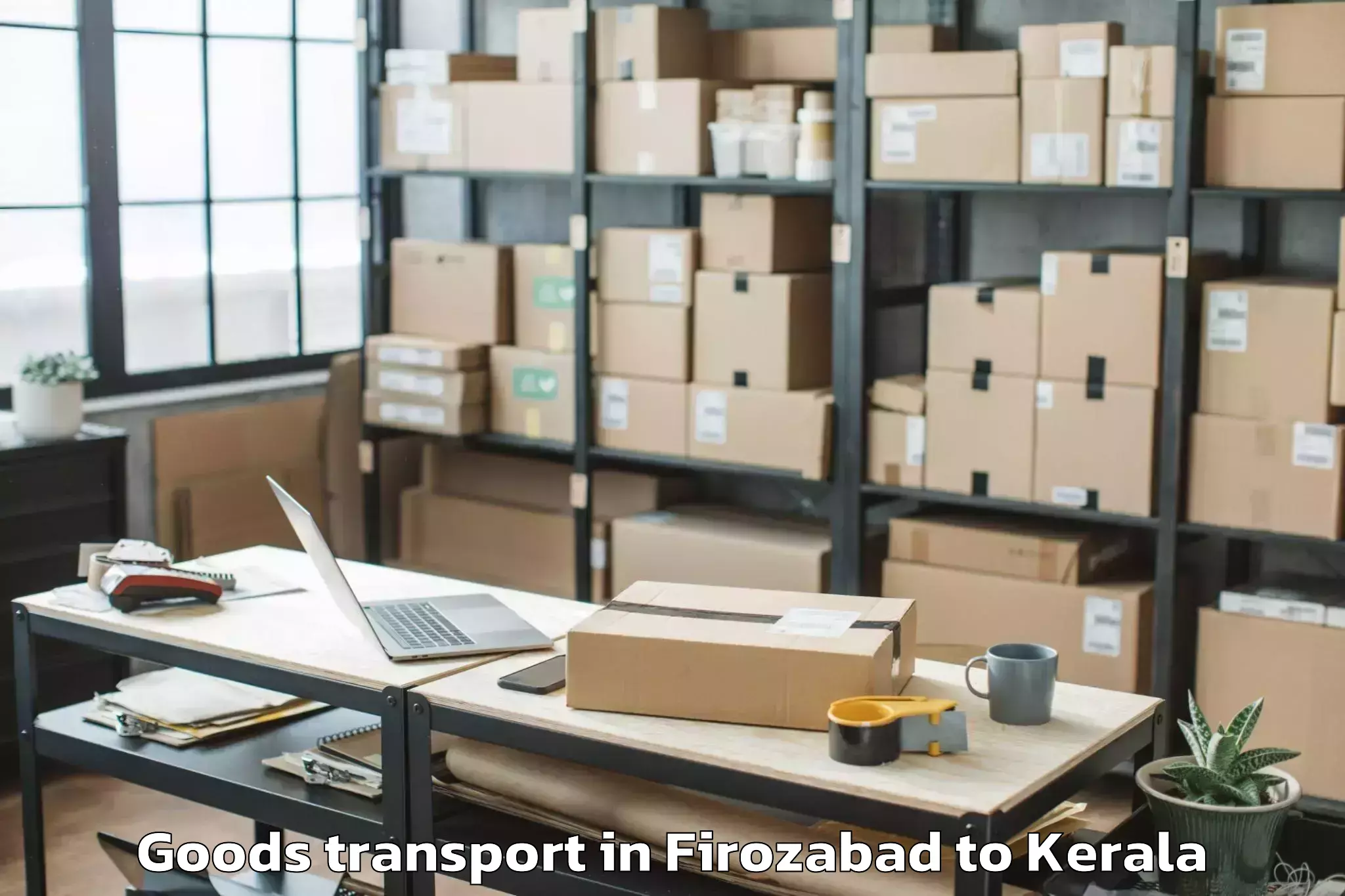 Quality Firozabad to Nedumangad Goods Transport